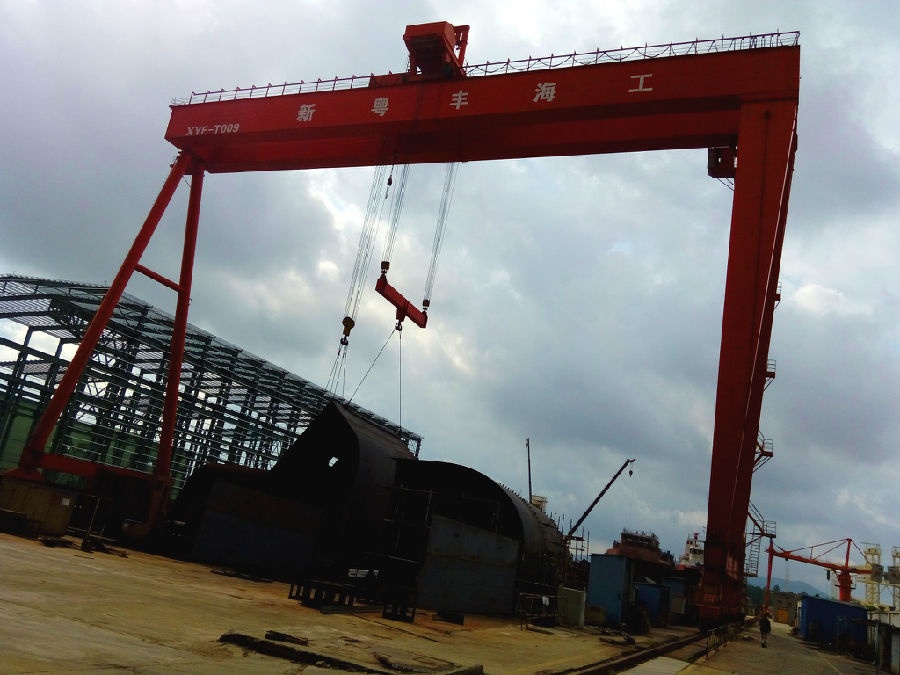 廣東江門門機(jī)安全監(jiān)控系統(tǒng)現(xiàn)場(chǎng)安裝圖一